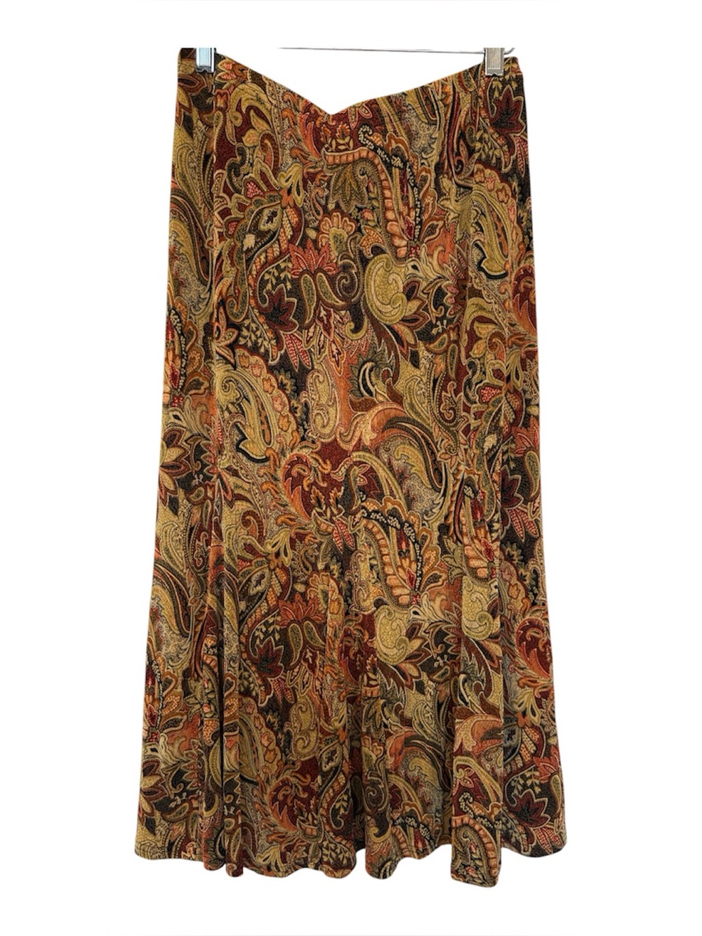 Coldwater Creek Paisley A-Line Skirt